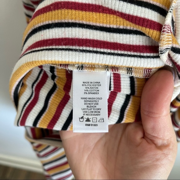 1. STATE Striped Sleeveless BodyCon Open Back Dress large - Picture 6 of 7